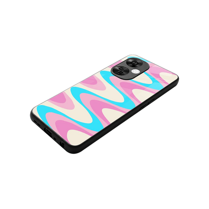 Psychedelic Zig stylish phone case for oneplus nord ce 3 lite | glossy glass and slim fit