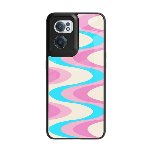 Psychedelic Zig back phone cover | glass case for oneplus nord ce 2