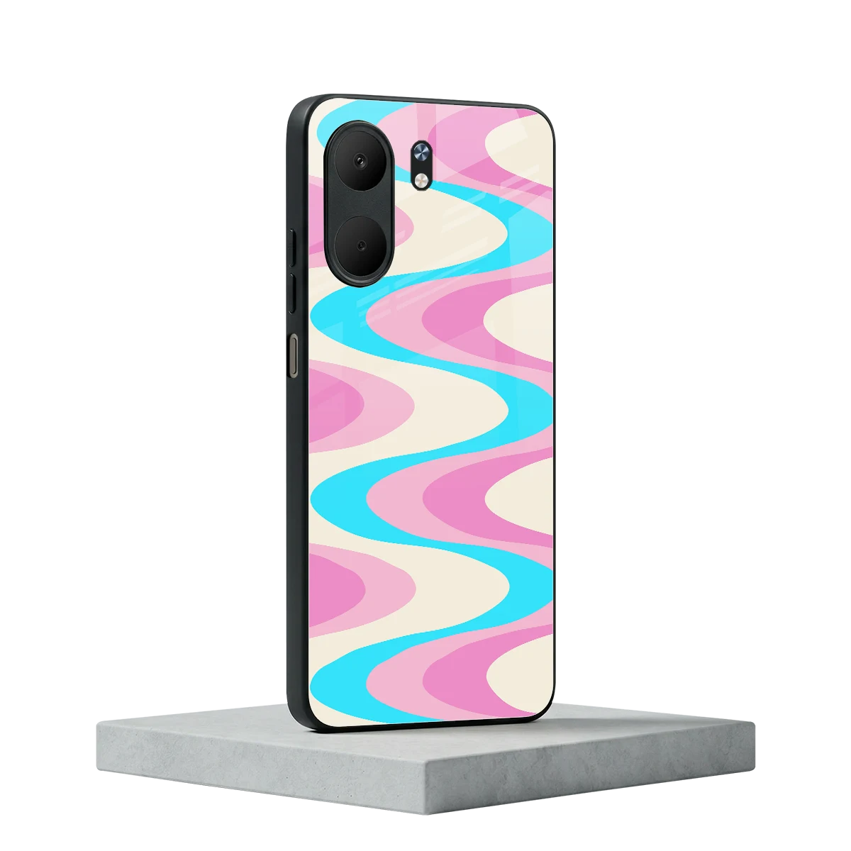 Psychedelic Zig oppo a5x 5g mobile cover | shockproof glass phone case