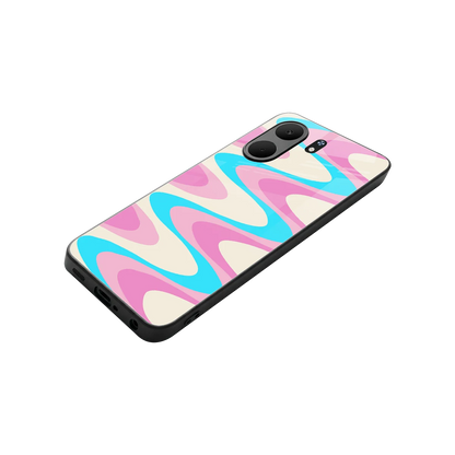 Psychedelic Zig stylish phone case for oppo a5x 5g | glossy glass and slim fit