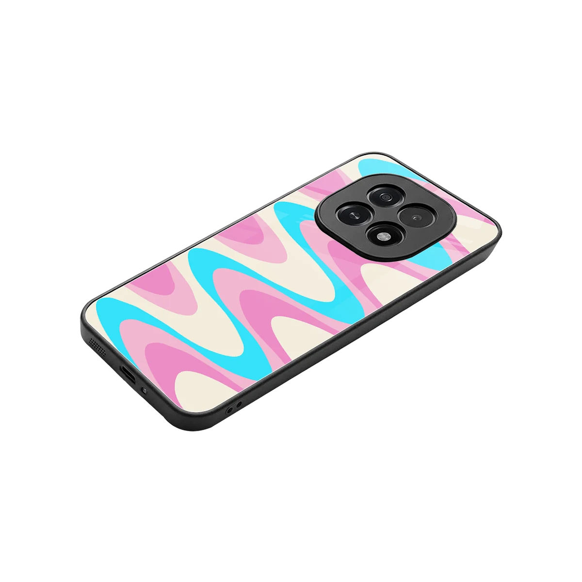 Psychedelic Zig stylish phone case for oppo f29 5g | glossy glass and slim fit