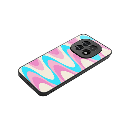 Psychedelic Zig stylish phone case for oppo f29 5g | glossy glass and slim fit