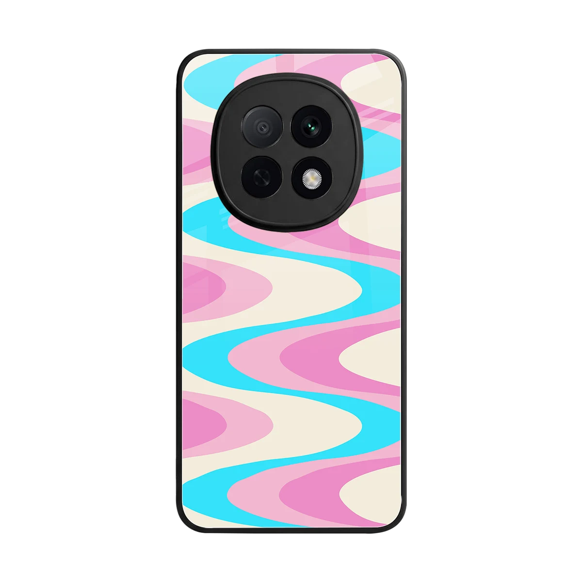 Psychedelic Zig back phone cover | glass case for oppo f29 pro 5g
