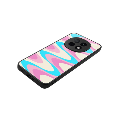 Psychedelic Zig stylish phone case for oppo f29 pro 5g | glossy glass and slim fit