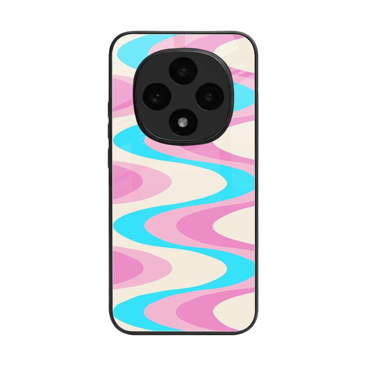 Psychedelic Zig back phone cover | glass case for oppo f31 pro 5g