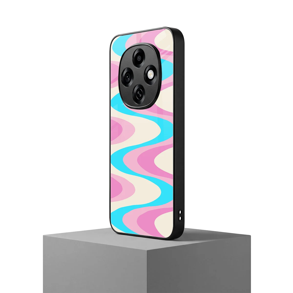 Psychedelic Zig oppo f31 pro 5g mobile cover | shockproof glass phone case
