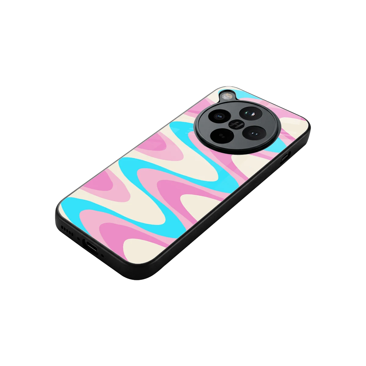 Psychedelic Zig stylish phone case for oppo find x8 | glossy glass and slim fit