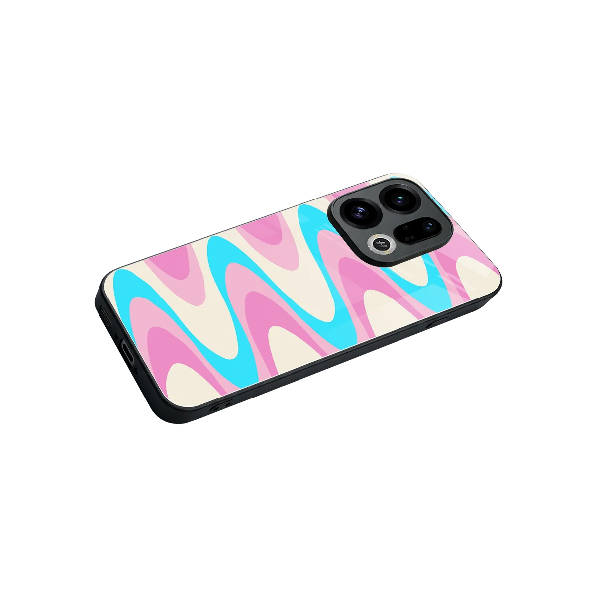 Psychedelic Zig stylish phone case for oppo find x9 | glossy glass and slim fit