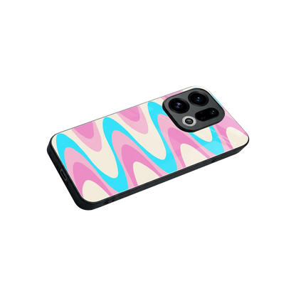 Psychedelic Zig stylish phone case for oppo find x9 | glossy glass and slim fit