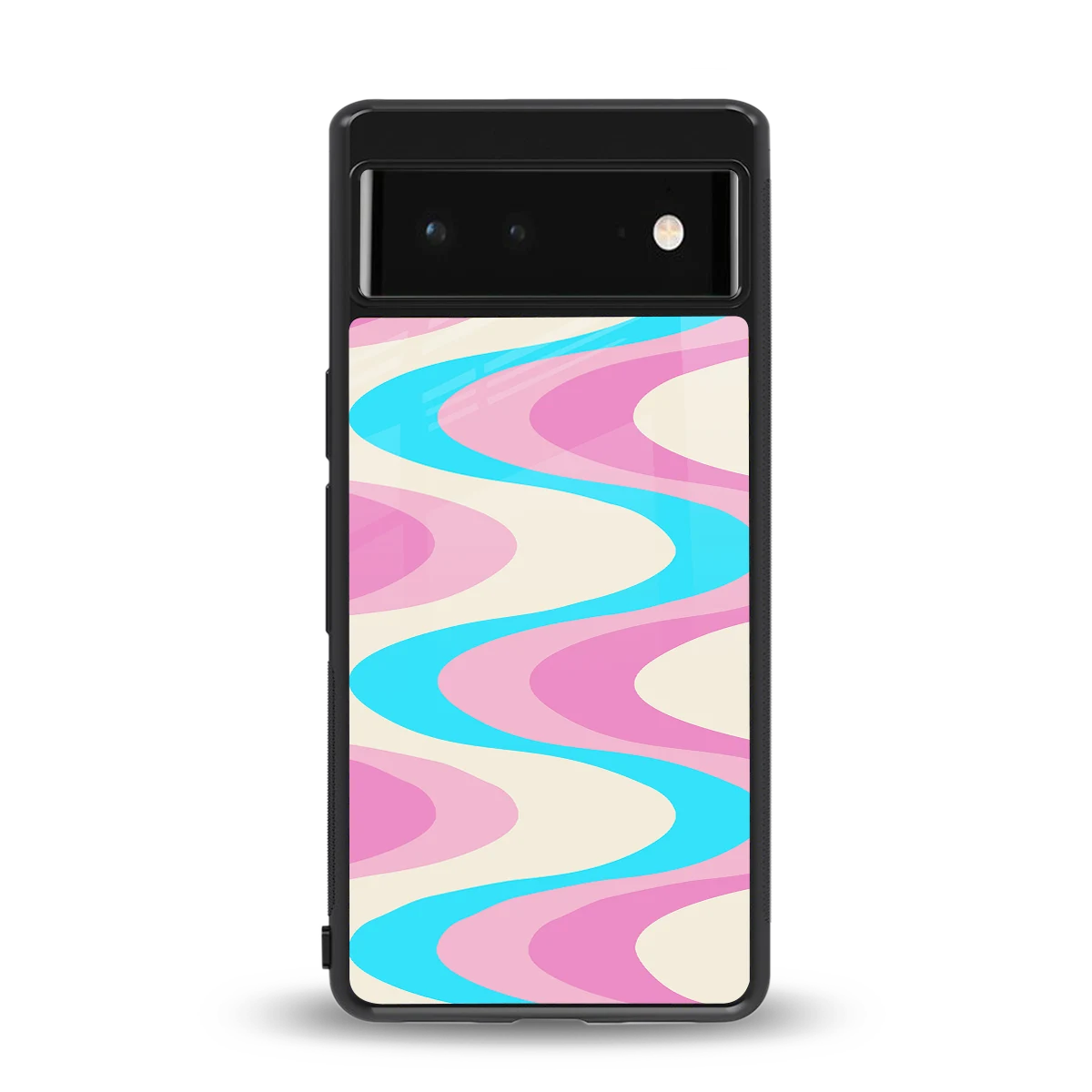 Psychedelic Zig back phone cover | glass case for google pixel 6a