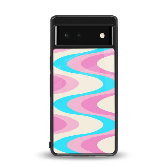 Psychedelic Zig back phone cover | glass case for google pixel 6a