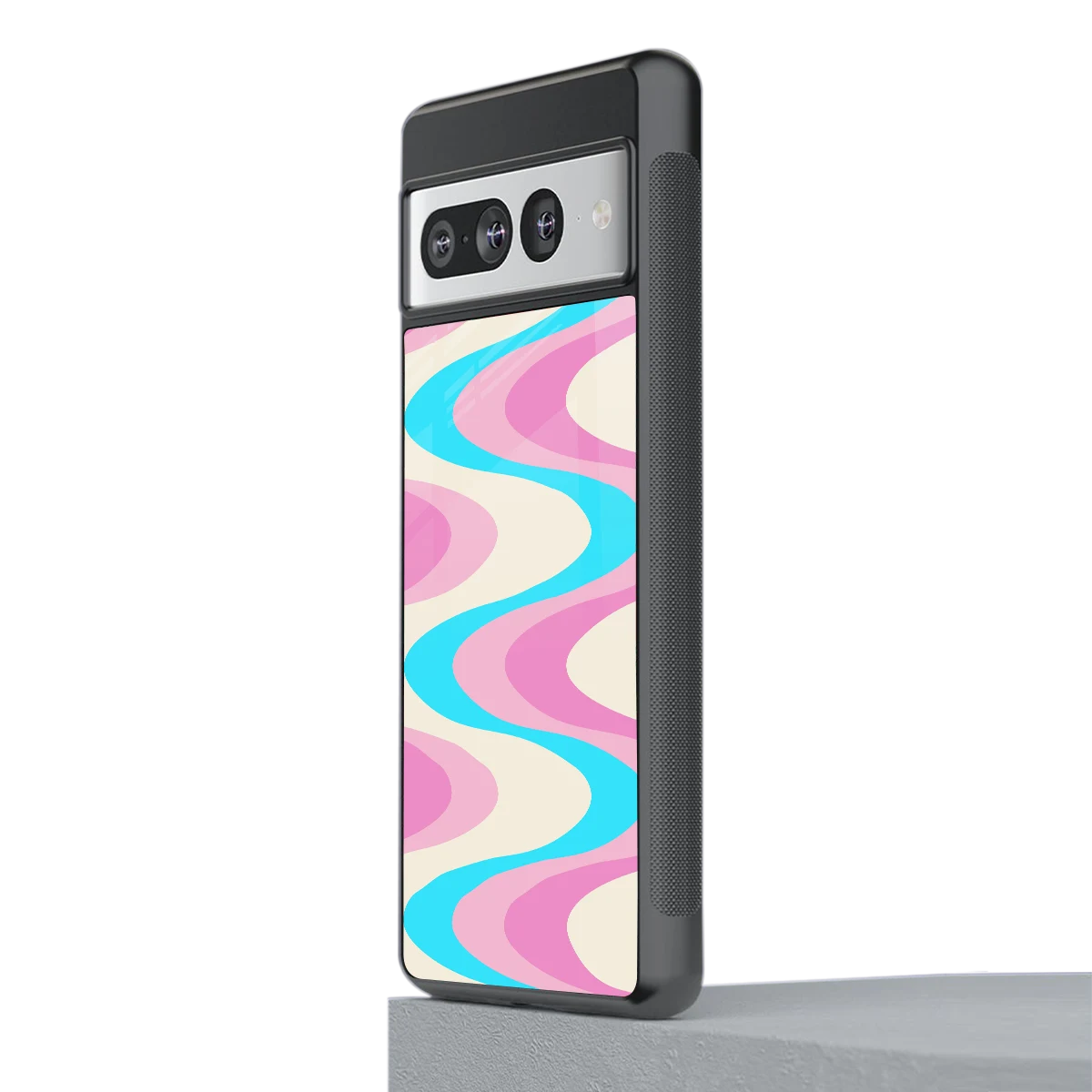 Psychedelic Zig stylish phone case for google pixel 7 pro | glossy glass and slim fit
