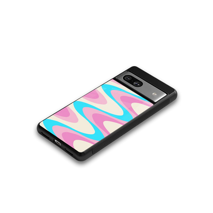 Psychedelic Zig google pixel 7a mobile cover | shockproof glass phone case