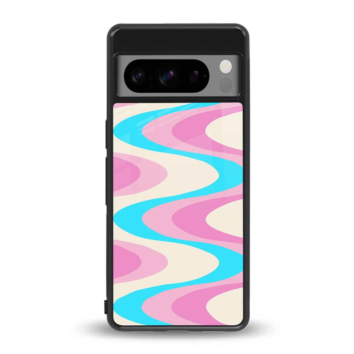Psychedelic Zig back phone cover | glass case for google pixel 8 pro