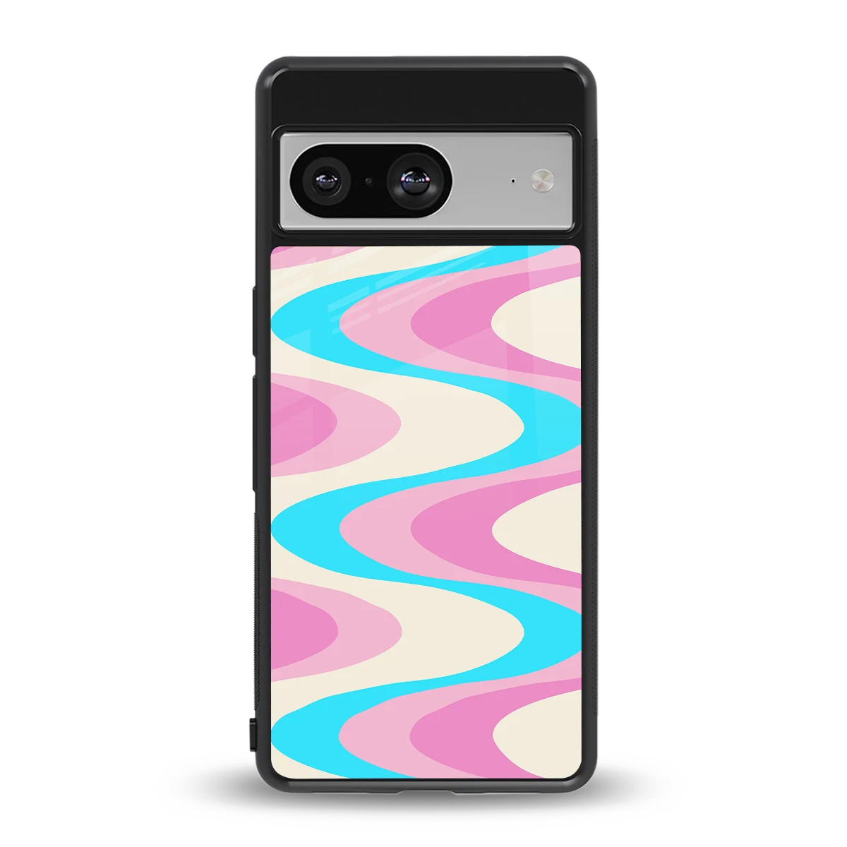 Psychedelic Zig back phone cover | glass case for google pixel 8