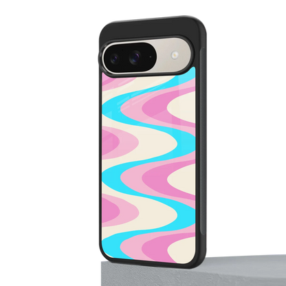 Psychedelic Zig google pixel 9 mobile cover | shockproof glass phone case