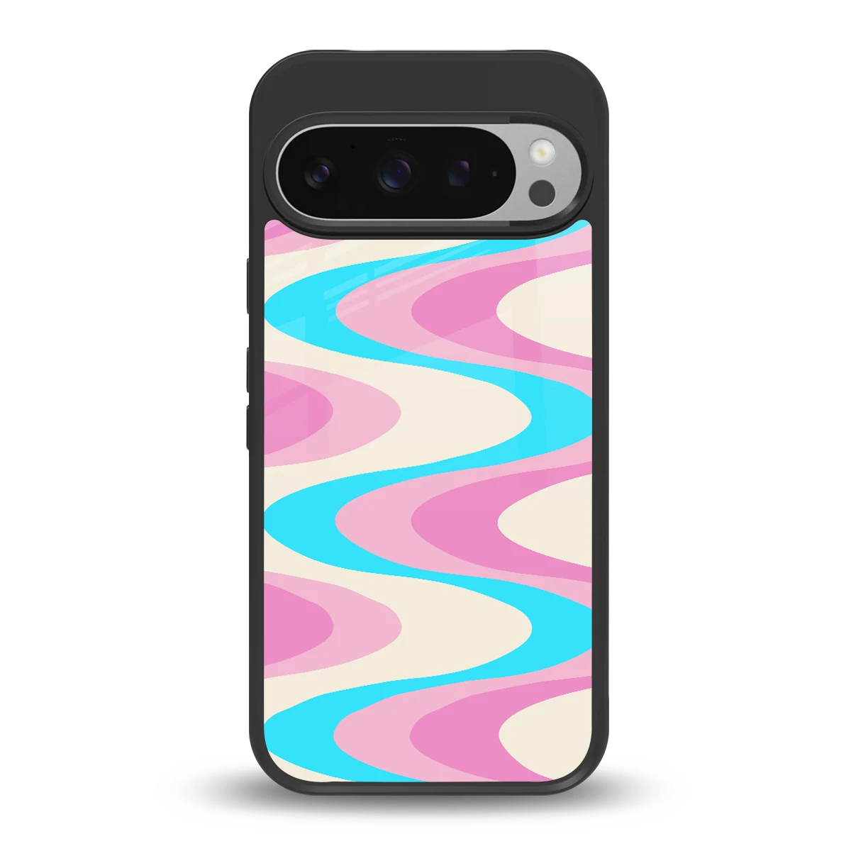 Psychedelic Zig back phone cover | glass case for google pixel 9 pro