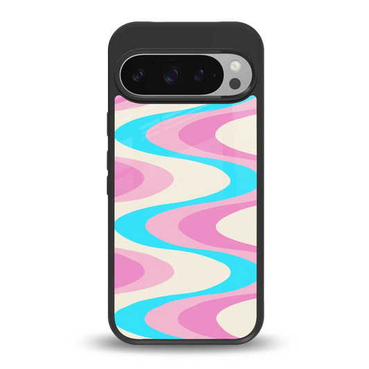 Psychedelic Zig back phone cover | glass case for google pixel 9 pro xl