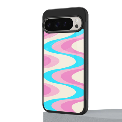 Psychedelic Zig google pixel 9 pro mobile cover | shockproof glass phone case