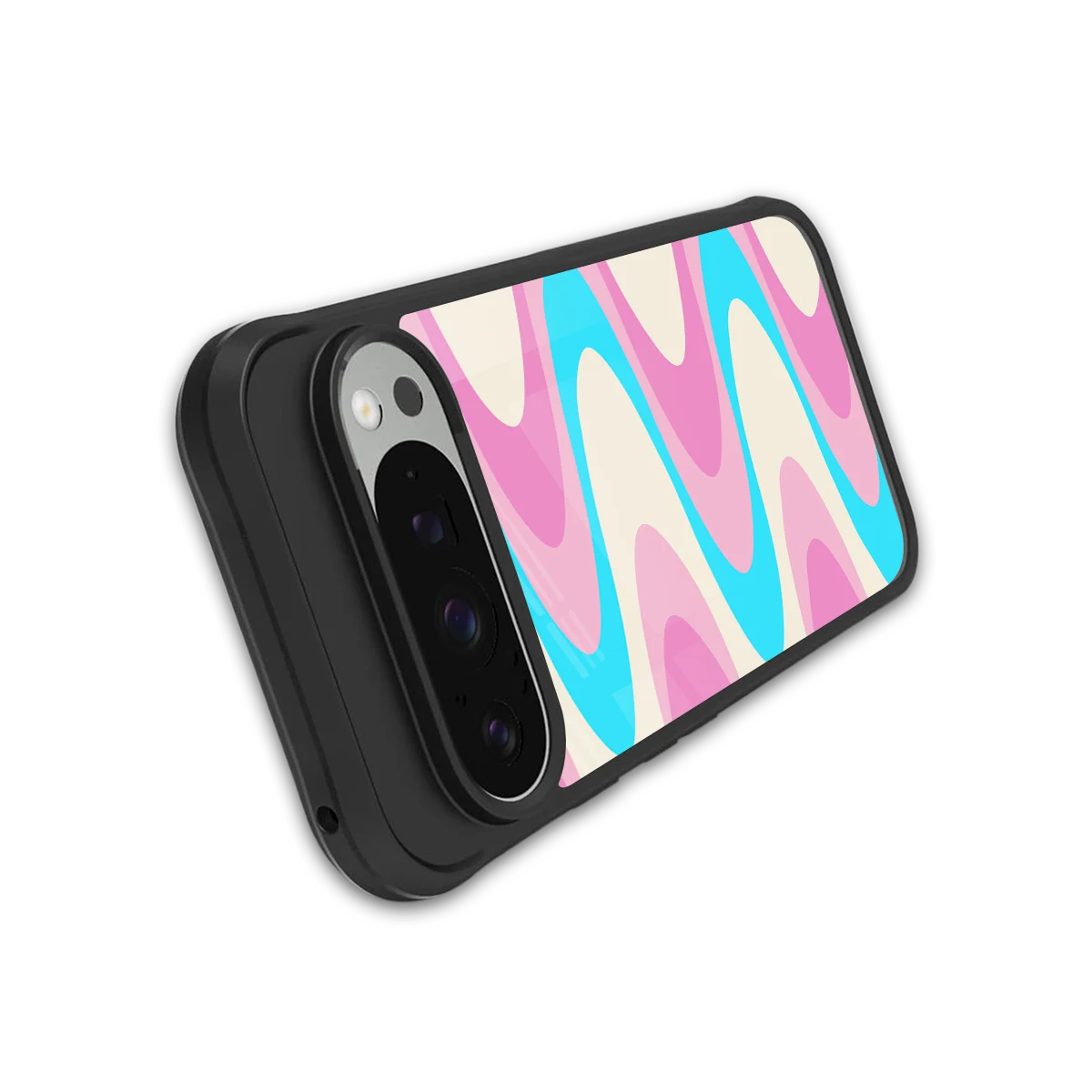 Psychedelic Zig stylish phone case for google pixel 9 pro xl | glossy glass and slim fit