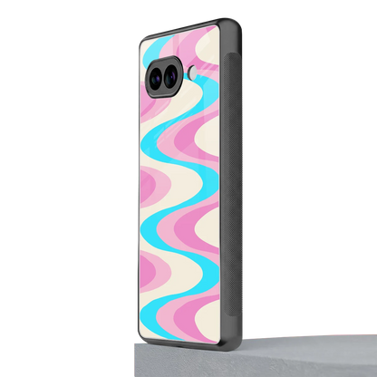 Psychedelic Zig google pixel 10a mobile cover | shockproof glass phone case