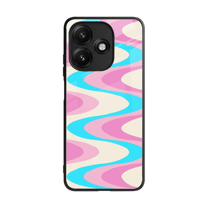 Psychedelic Zig back phone cover | glass case for redmi 12 5g