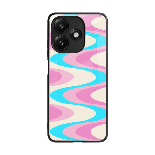 Psychedelic Zig back phone cover | glass case for redmi 12 5g