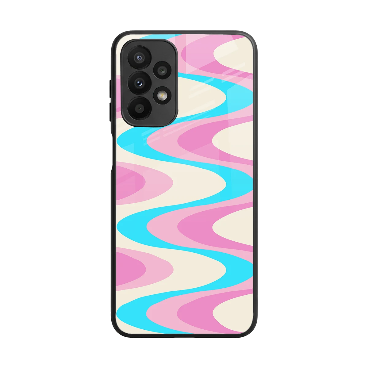 Psychedelic Zig back phone cover | glass case for samsung galaxy a23