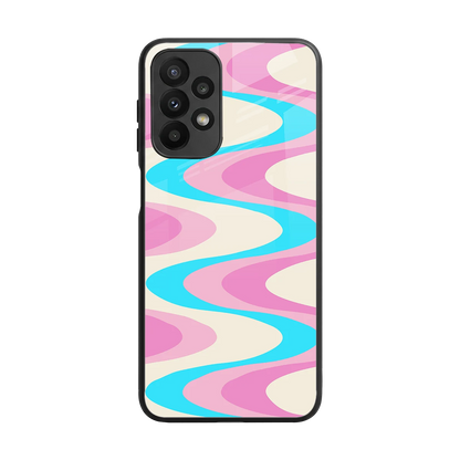 Psychedelic Zig back phone cover | glass case for samsung galaxy a23