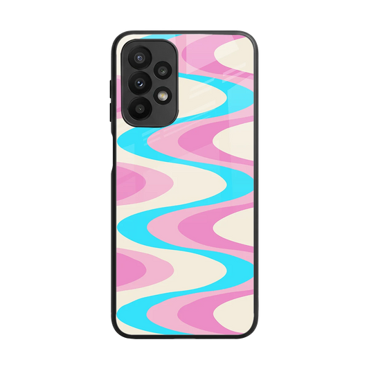 Psychedelic Zig back phone cover | glass case for samsung galaxy a23