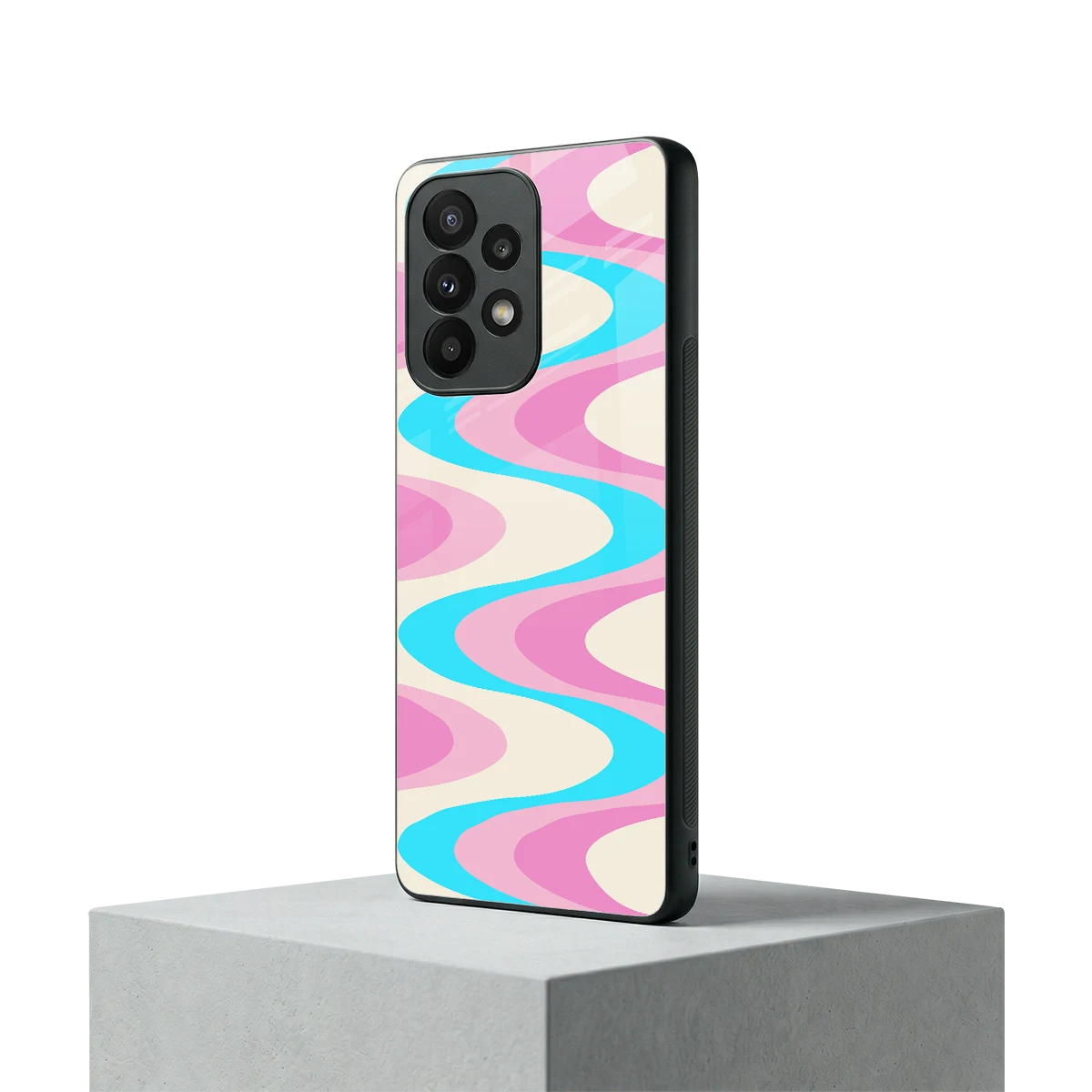 Psychedelic Zig samsung galaxy a23 mobile cover | shockproof glass phone case