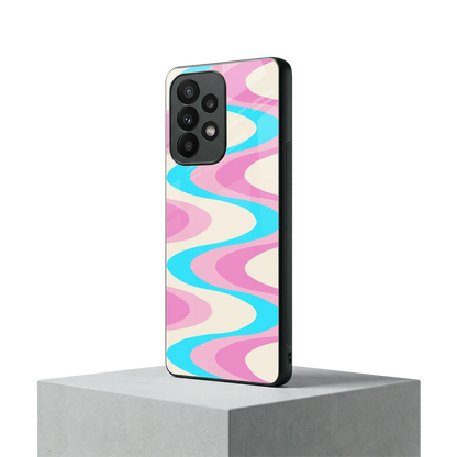 Psychedelic Zig samsung galaxy a23 mobile cover | shockproof glass phone case