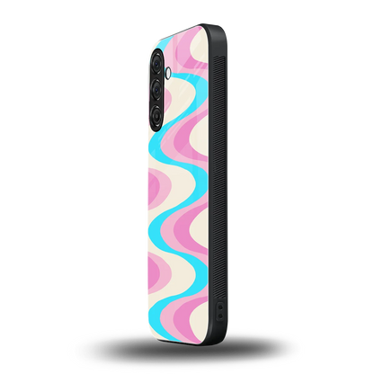 Psychedelic Zig samsung galaxy m35 5g mobile cover | shockproof glass phone case