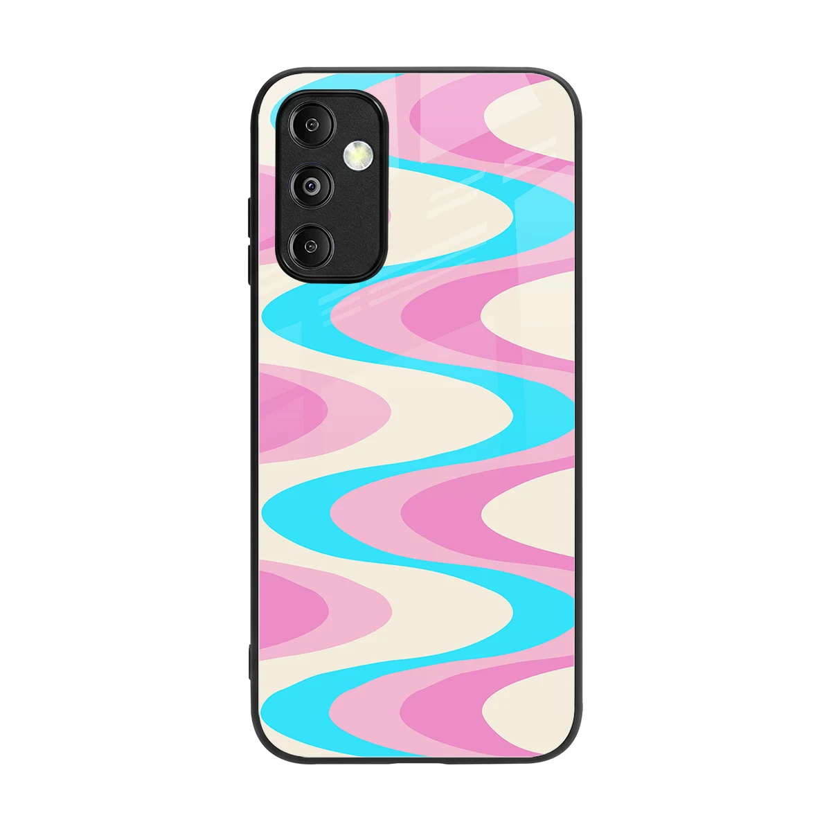 Psychedelic Zig back phone cover | glass case for samsung galaxy m14 5g