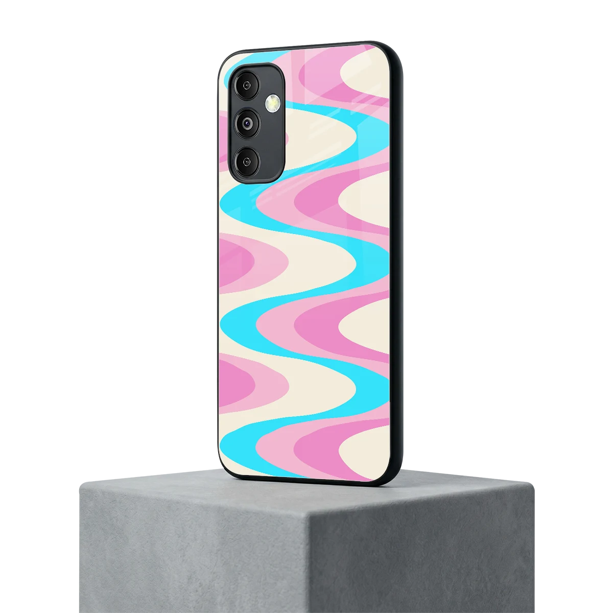 Psychedelic Zig samsung galaxy m14 5g mobile cover | shockproof glass phone case