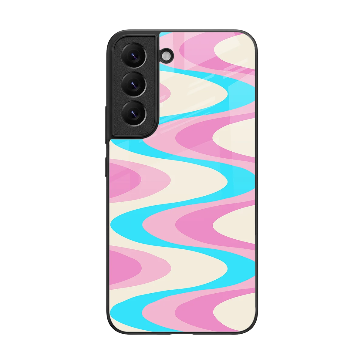 Psychedelic Zig back phone cover | glass case for samsung galaxy s22
