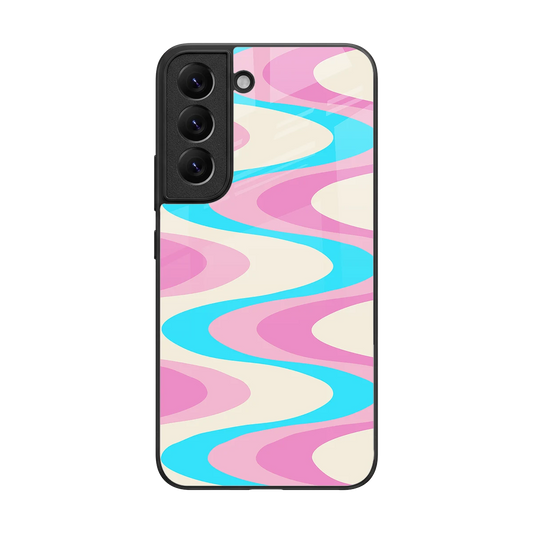Psychedelic Zig back phone cover | glass case for samsung galaxy s22