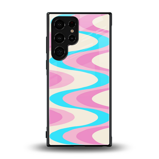 Psychedelic Zig back phone cover | glass case for samsung galaxy s23 ultra
