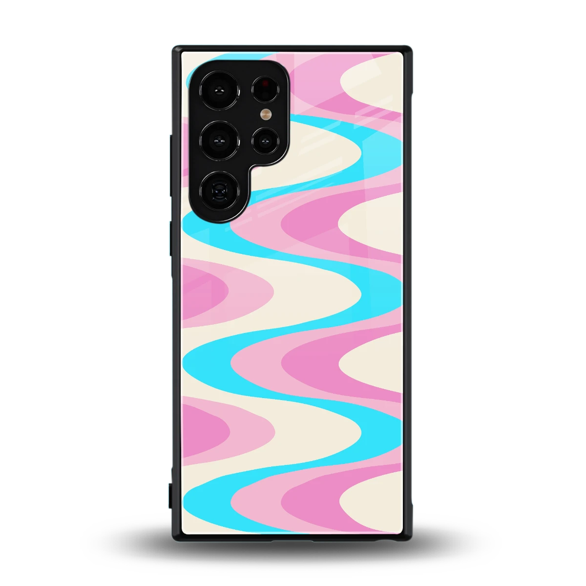Psychedelic Zig back phone cover | glass case for samsung galaxy s24 ultra