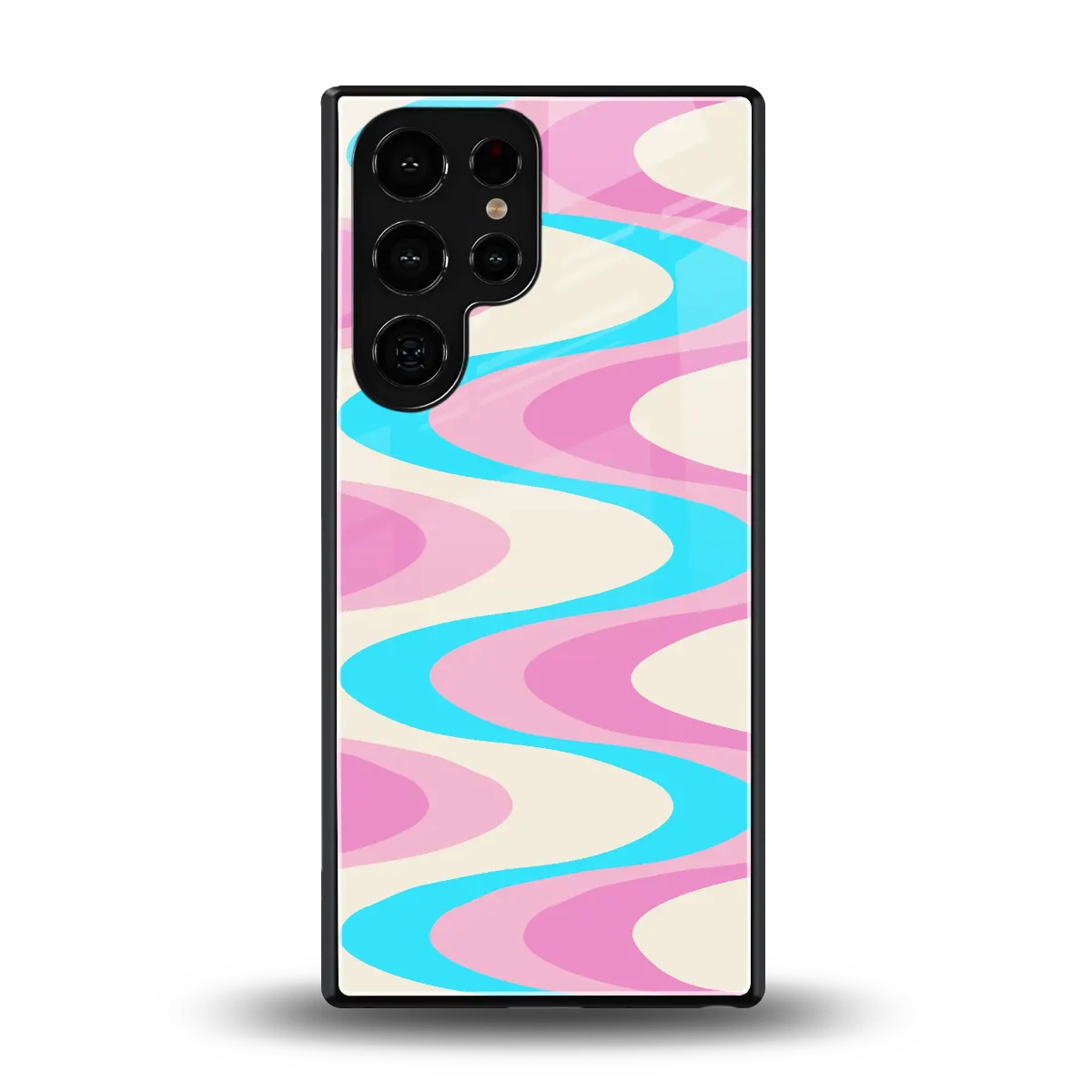 Psychedelic Zig back phone cover | glass case for samsung galaxy s26 ultra