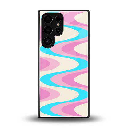 Psychedelic Zig back phone cover | glass case for samsung galaxy s26 ultra