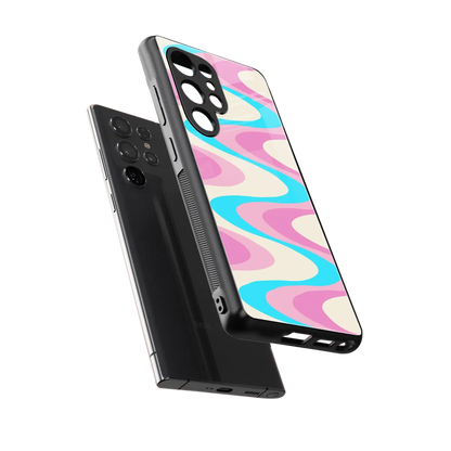 Psychedelic Zig sleek samsung galaxy s26 ultra cover with tempered glass back and TPU edges