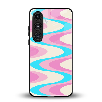 Psychedelic Zig back phone cover | glass case for samsung galaxy s25