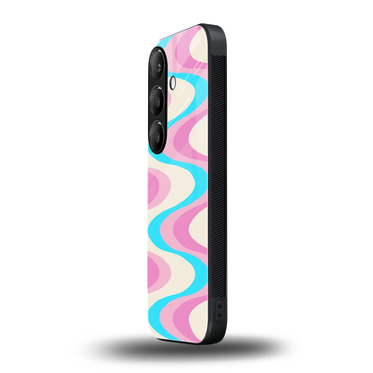 Psychedelic Zig samsung galaxy s24 fe mobile cover | shockproof glass phone case