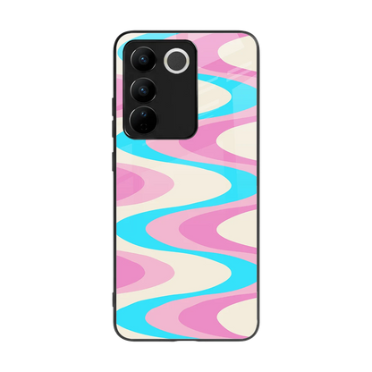Psychedelic Zig back phone cover | glass case for vivo v27 5g