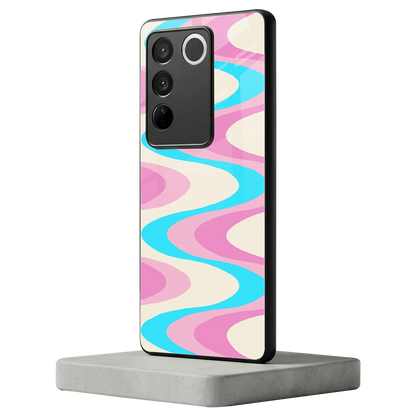 Psychedelic Zig vivo v27 5g mobile cover | shockproof glass phone case