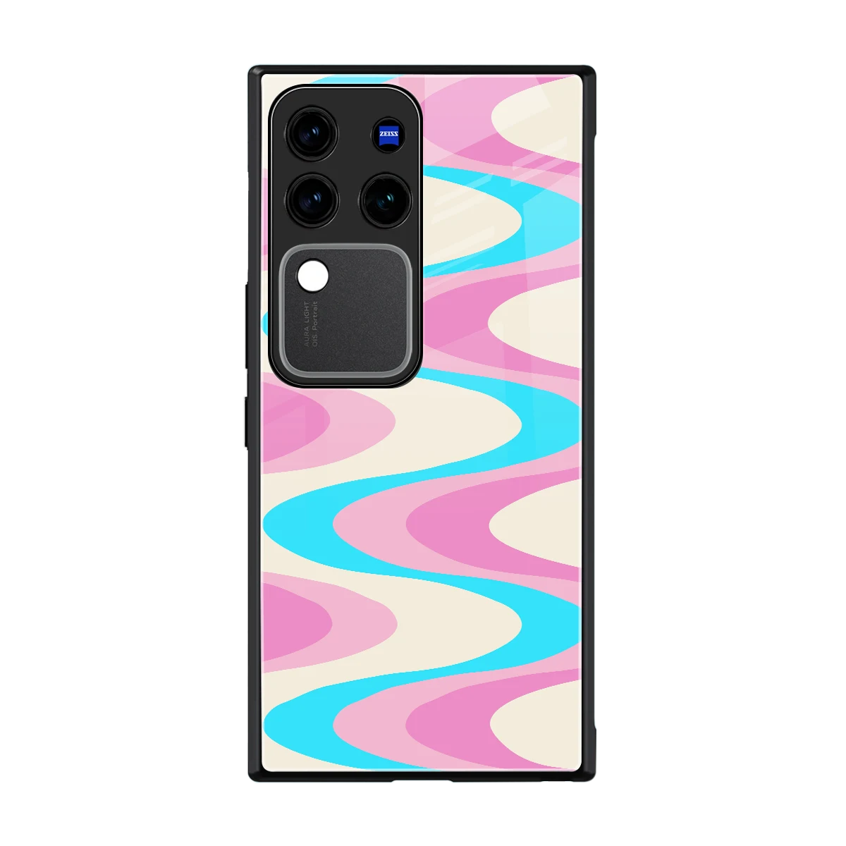 Psychedelic Zig back phone cover | glass case forvivo v30 pro