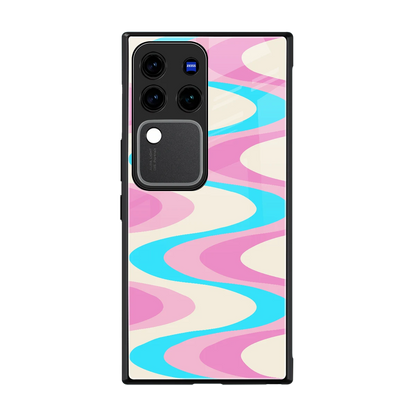 Psychedelic Zig back phone cover | glass case forvivo v30 pro