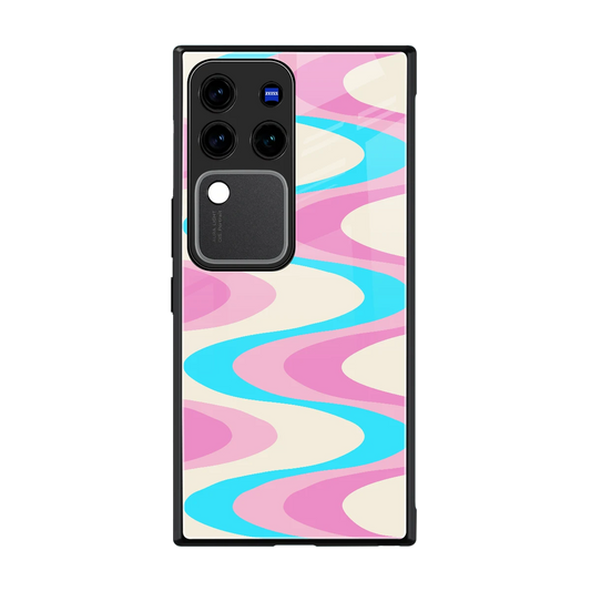 Psychedelic Zig back phone cover | glass case forvivo v30 pro