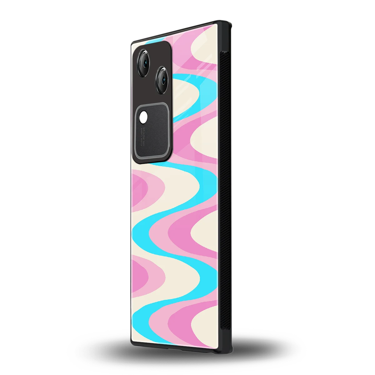 Psychedelic Zig vivo v30 mobile cover | shockproof glass phone case
